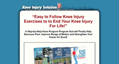 Desktop Screenshot of kneeinjurysolution.com